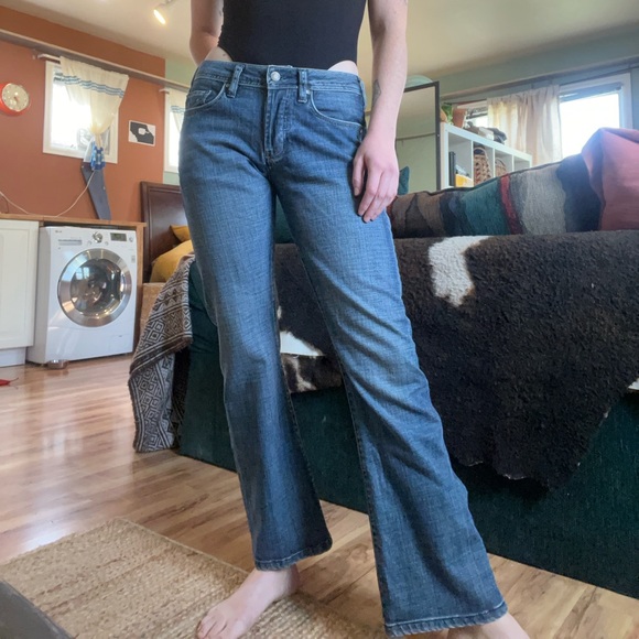 Buffalo David Bitton Womens Queen Mid-Rise Bootcut Jeans wash 29 Blue Denim - Picture 4 of 10